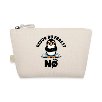 Funny Design with Cute Penguin - Bio-Täschchen - Natur - Vorne