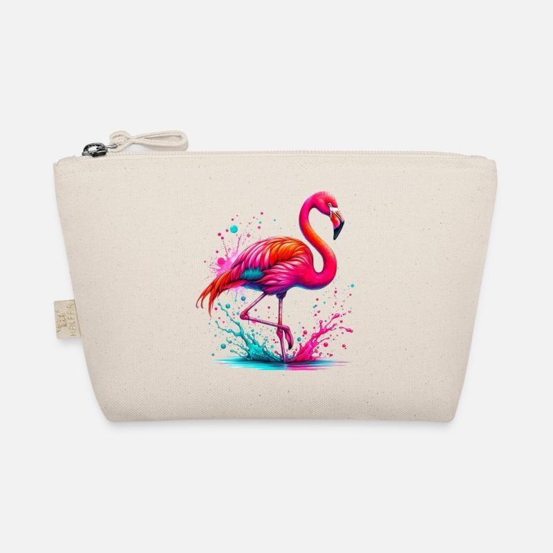 Flamingo - Bio-Täschchen - Natur