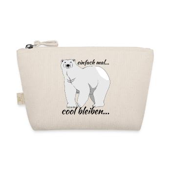 Eisbär "einfach mal cool bleiben..." - Bio-Täschchen - Natur - Vorne