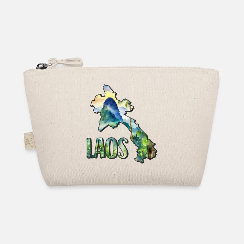 Carte à l’aquarelle du Laos Trousse biologique