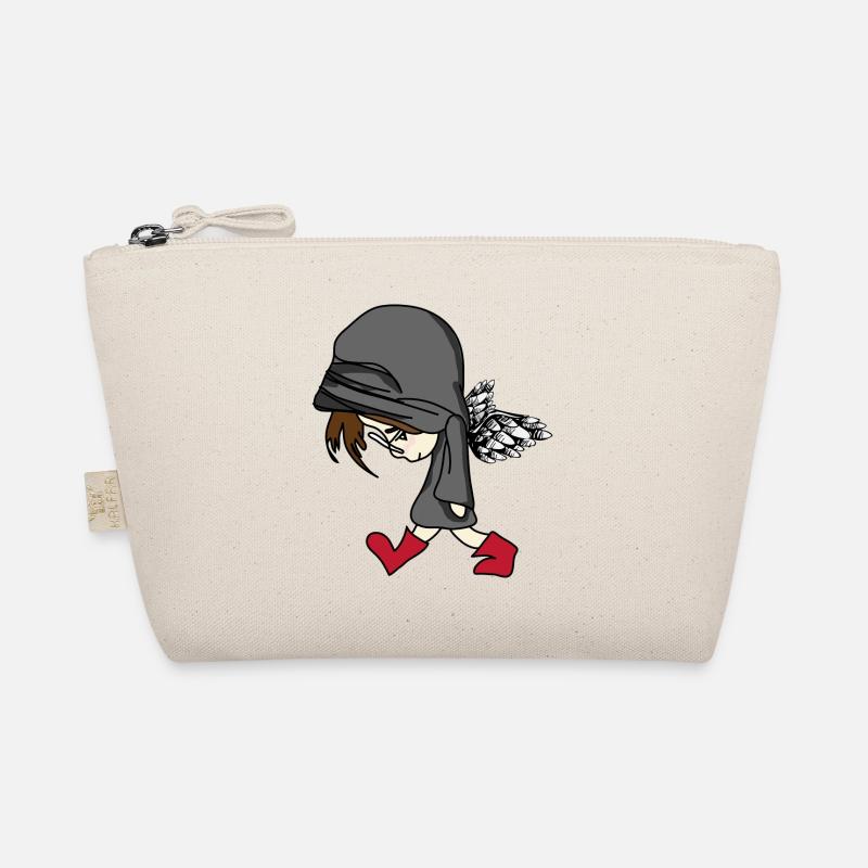 dark boy behide the wall Bio-Täschchen