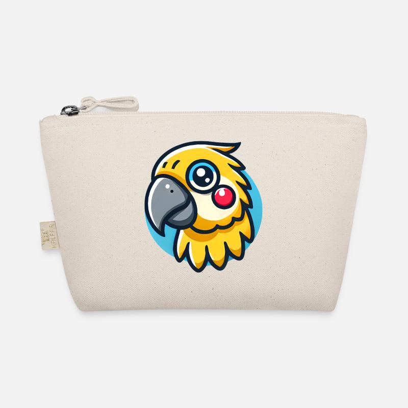 Illustration colorée de tête de perroquet de dessin animé Trousse biologique