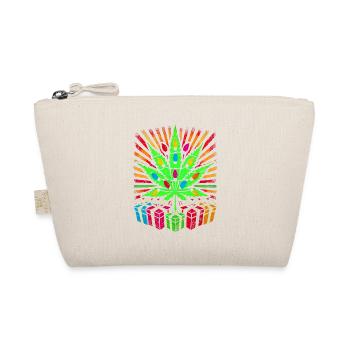 Festive Cannabis Light Display - Organic Pouch - nature - Front