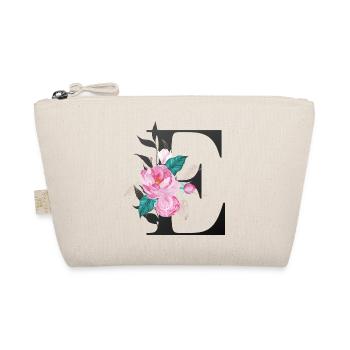 Elégante lettre 'E' avec des fleurs - Trousse biologique - nature - Devant