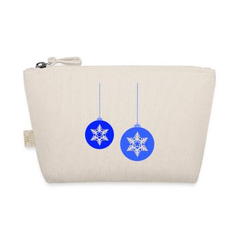 Christmas baubles star frost - Organic Pouch - nature - Front