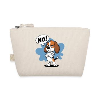 Ausdrucksstarke Beagle Cartoon Illustration - Bio-Täschchen - Natur - Vorne