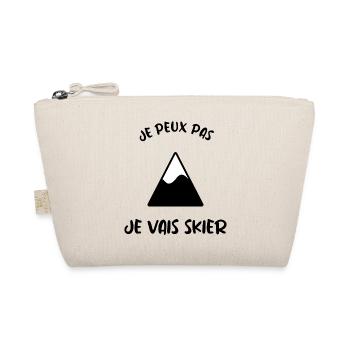 JE PEUX PAS. SKIER. SKI. RAQUETTE. SNOW. SNOWBOARD - Trousse biologique - nature - Devant