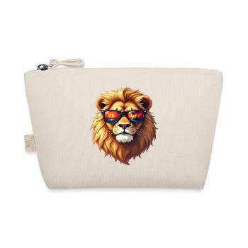 Un lion majestueux porte des lunettes de soleil - Trousse biologique - nature - Devant