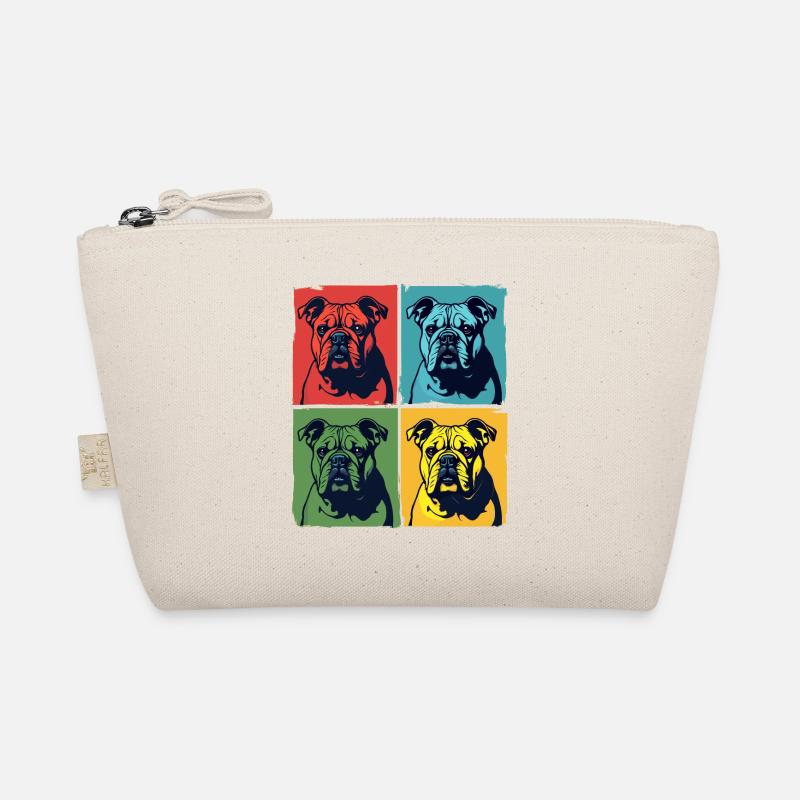 A bulldog with a pop art style Organic Pouch