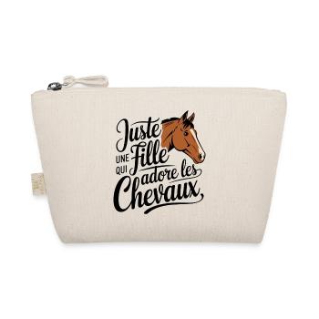 Juste Une Fille Qui Adore Les Chevaux Équitation - Trousse biologique - nature - Devant
