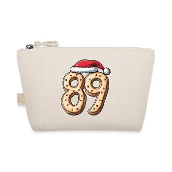 89 Zahl Weihnachten Keks - Bio-Täschchen - Natur - Vorne