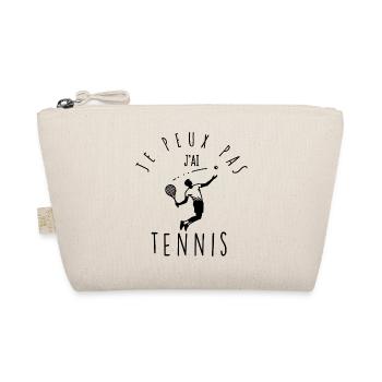 I can't, I have tennis. - Organic Pouch - nature - Front