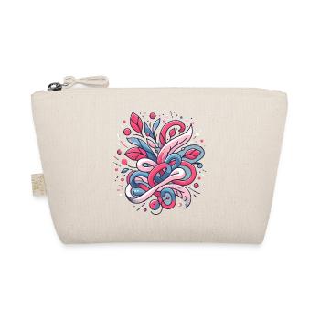 Abstract Floral Pattern - Organic Pouch - nature - Front