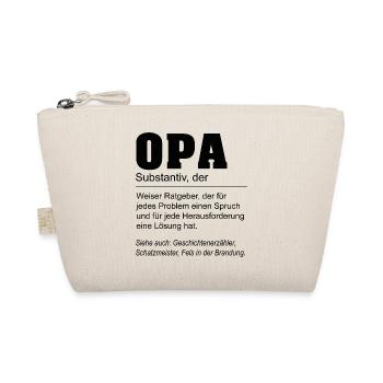 Opa Definition - Bio-Täschchen - Natur - Vorne