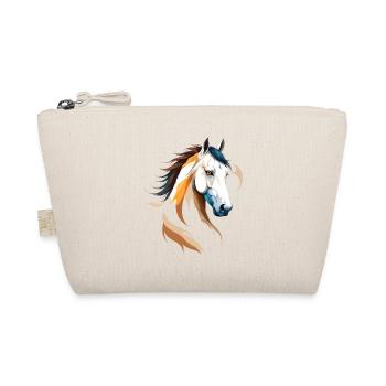 Horse Vector Art with Vibrant Colour Illustration - Organic Pouch - nature - Front