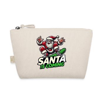 Santa is Coming - Organic Pouch - nature - Front