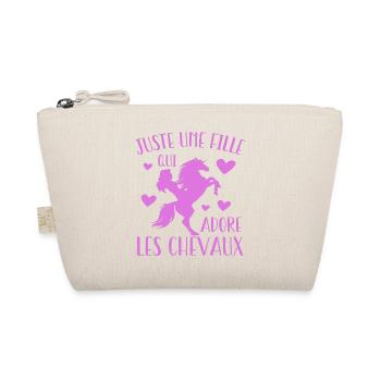 Juste Une Fille Qui Adore Les Chevaux Cadeau - Trousse biologique - nature - Devant