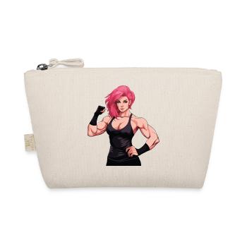 Woman Fitness Muscles Gym Girl - Organic Pouch - nature - Front