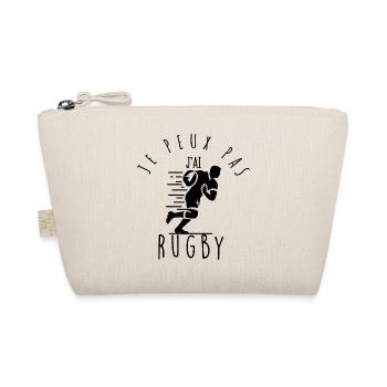 Je peux pas, j'ai rugby. - Trousse biologique - nature - Devant