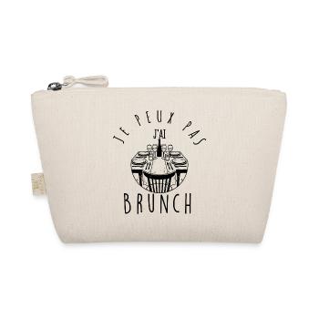 I can't, I have brunch. - Organic Pouch - nature - Front