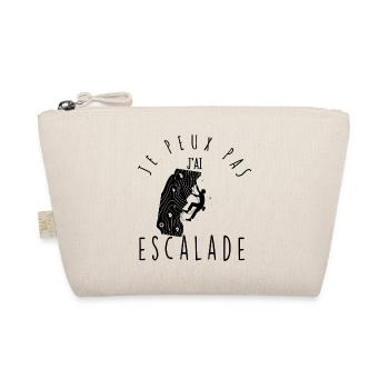 I can't, I climbed. - Organic Pouch - nature - Front