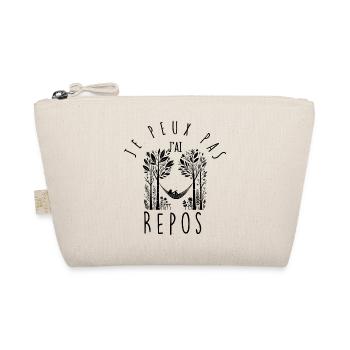 I can't, I have a rest. - Organic Pouch - nature - Front
