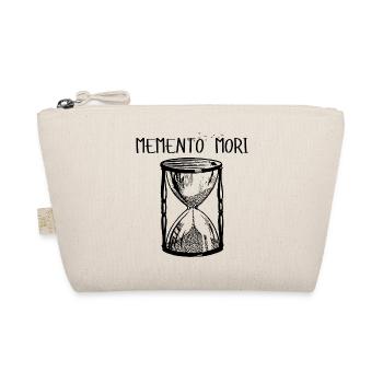 Memento Mori (hourglass) - Organic Pouch - nature - Front