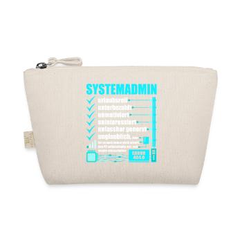 Systemadministrator, IT-Support, Netzwerkadmin, PC - Bio-Täschchen - Natur - Vorne
