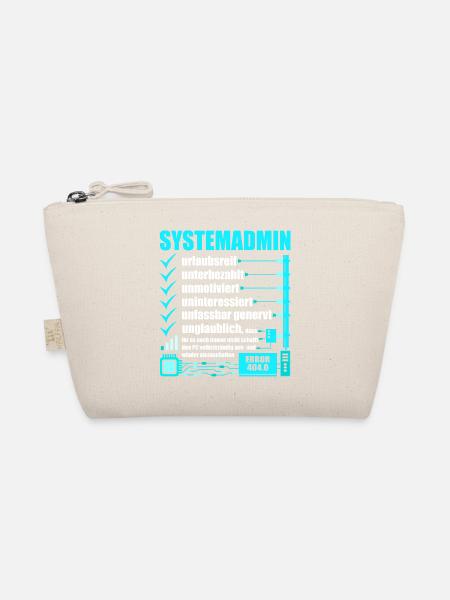 Systemadministrator, IT-Support, Netzwerkadmin, PC - Bio-Täschchen - Natur