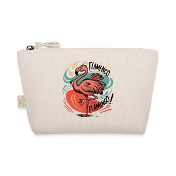 Flamenco-Flamingo - Bio-Täschchen - Natur - Vorne
