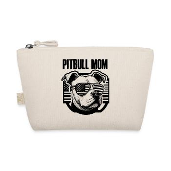 Pitbull Maman Patriotique Drôle 4 Juillet - Trousse biologique - nature - Devant