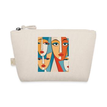 Abstract faces - Organic Pouch - nature - Front