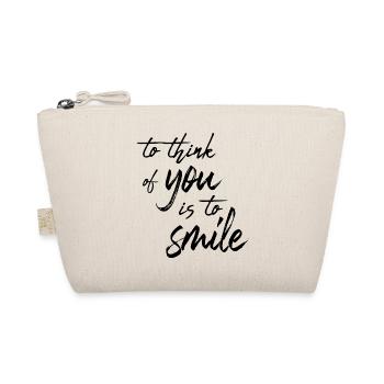 To think of you is to smile - Organic Pouch - nature - Front