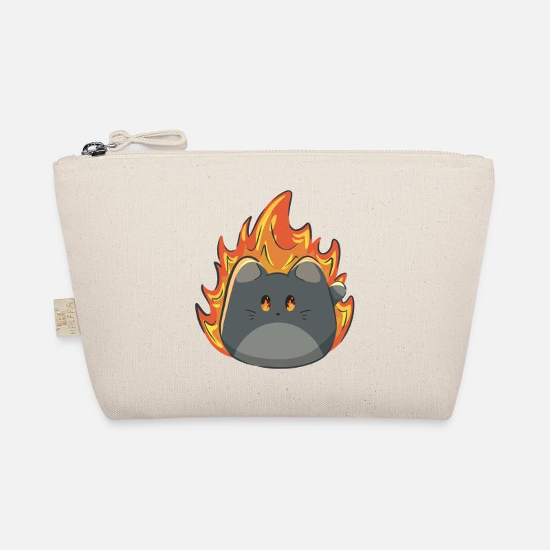 Chat mignon avec du feu - Trousse biologique - nature