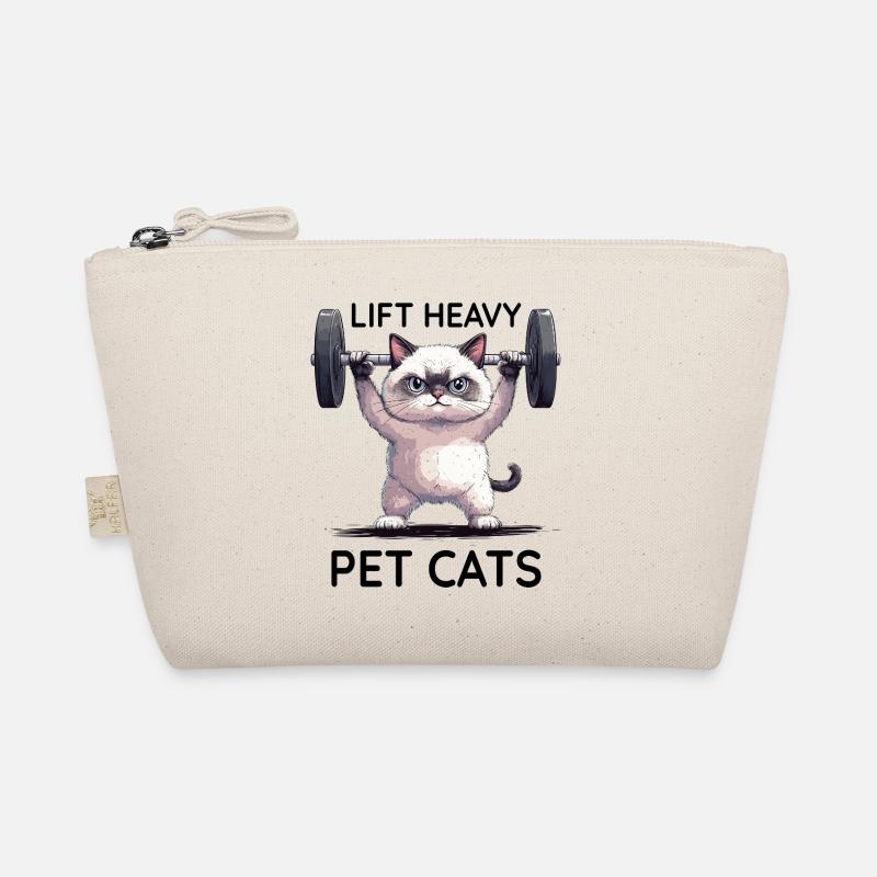 Gym Bodybuilding Cat Organic Pouch