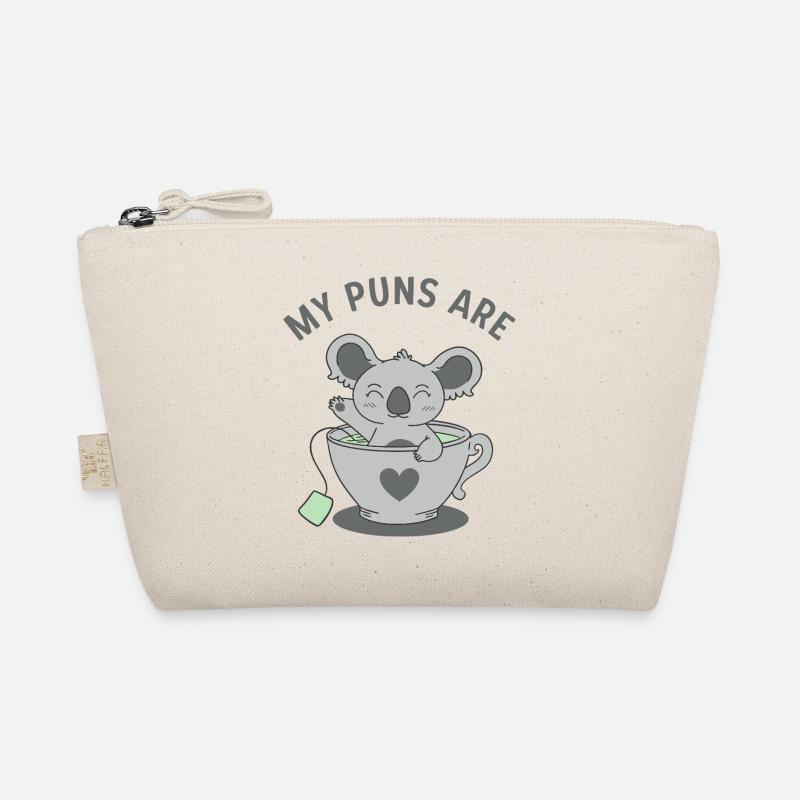 Koala-Tee-Wortspiele Bio-Täschchen