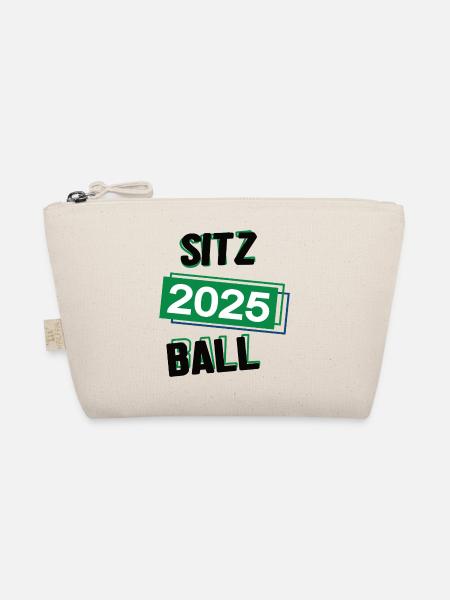 Sitzball Spieler Team Turnier Mannschaft in 2025 - Bio-Täschchen - Natur - Vorne