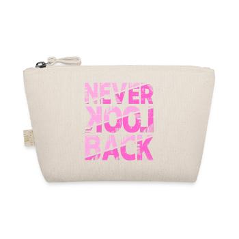 Never Look Back Motivational Design - Organic Pouch - nature - Front