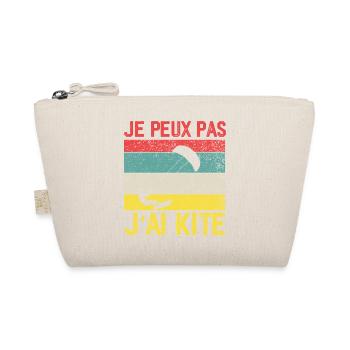 I Can't I Kite Gift Humor - Organic Pouch - nature - Front