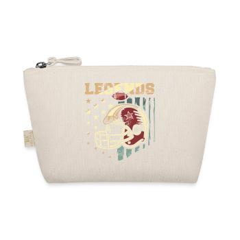 American Football Legends – Vintage Gold Design - Organic Pouch - nature - Front