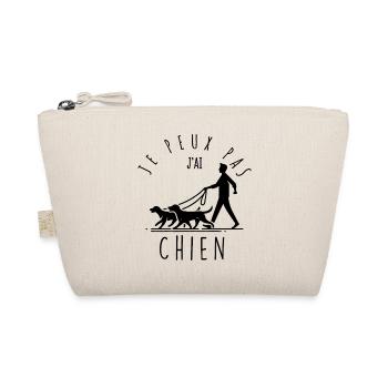 Ich kann nicht, ich habe einen Hund - Bio-Täschchen - Natur - Vorne