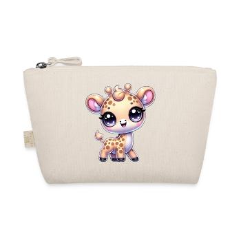 Super Cute Kawaii Baby Giraffe - Bio-Täschchen - Natur - Vorne