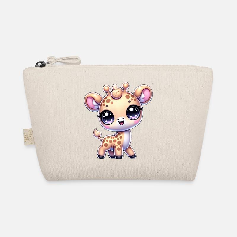 Super Cute Kawaii Baby Giraffe - Bio-Täschchen - Natur