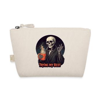 Trying My Best Sarcasm - Organic Pouch - nature - Front