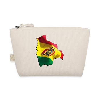 Bolivien Flagge in der Bolivien Landkarte - Bio-Täschchen - Natur - Vorne