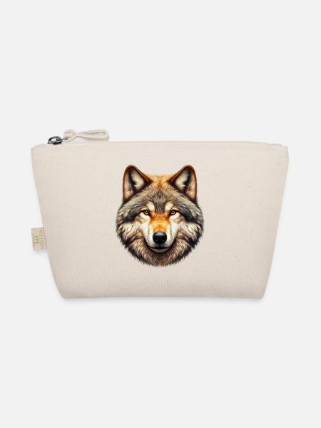 Wolf - Bio-Täschchen - Natur