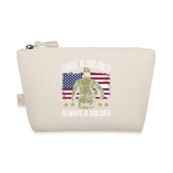 Veteran Militär Soldat - Bio-Täschchen - Natur - Vorne