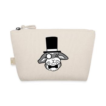 Mr. Bunny Gentleman Chapeau haut de forme Monocle Lunettes - Trousse biologique - nature - Devant