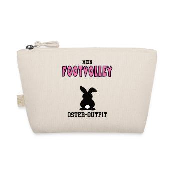 Footvolley Oster Outfit Ostergeschenk Footvolleyer - Bio-Täschchen - Natur - Vorne