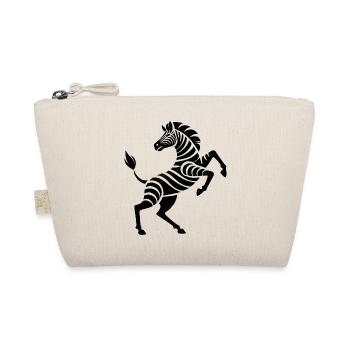 Zebra hooves high art piece silhouette - Organic Pouch - nature - Front